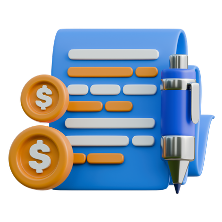 Paid Articles  3D Icon