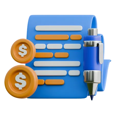 Paid Articles  3D Icon