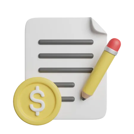 Paid Articles Content 3D Icon