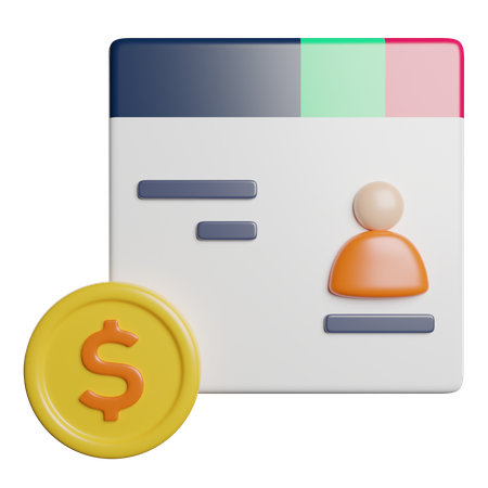Paid Media  3D Icon
