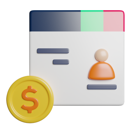 Paid Media  3D Icon