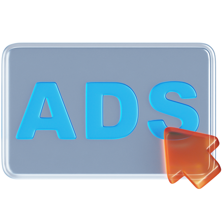 Paid Per Clicks  3D Icon