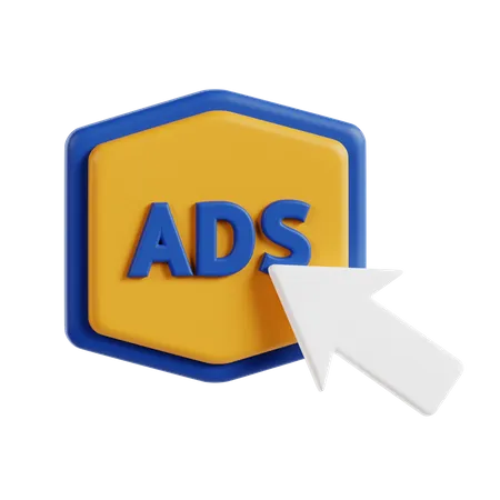 Paid Per Clicks  3D Icon