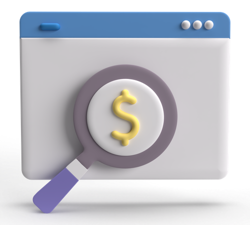 Paid Search  3D Icon