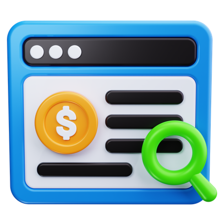 Paid Search  3D Icon