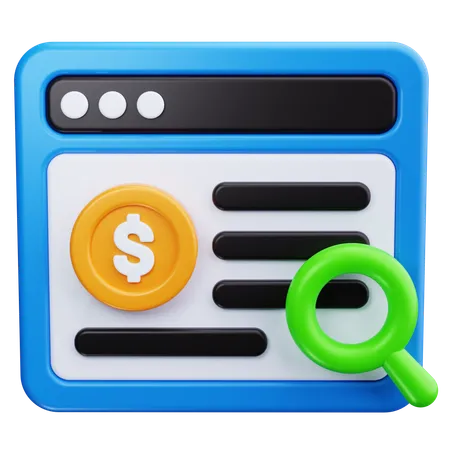 Paid Search  3D Icon