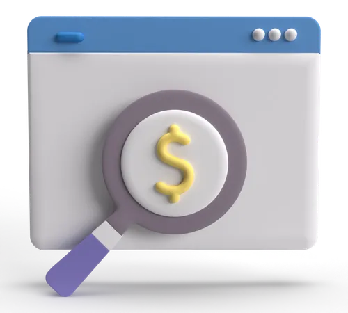 Paid Search  3D Icon