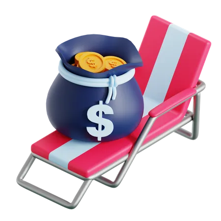 Paid Vacation  3D Icon