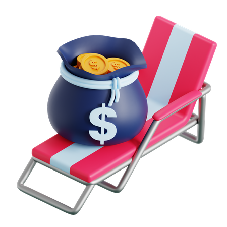 Paid Vacation 3D Icon
