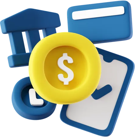 Paiement  3D Icon