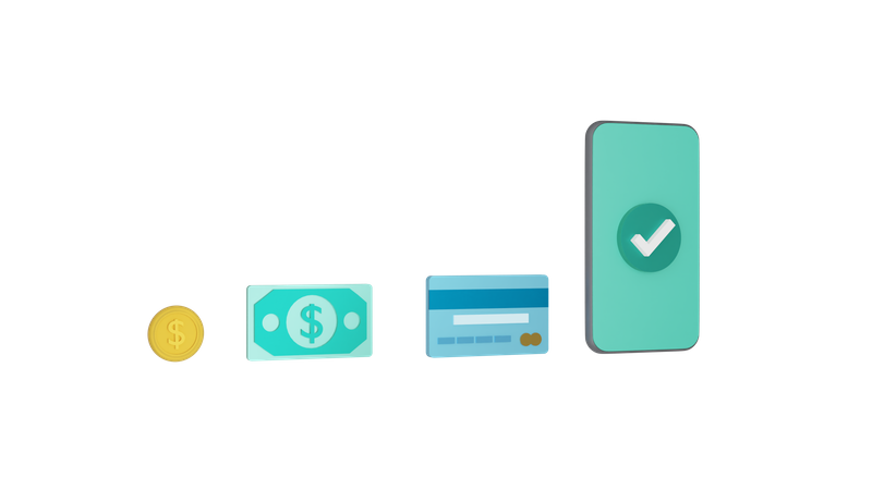 Paiement  3D Icon