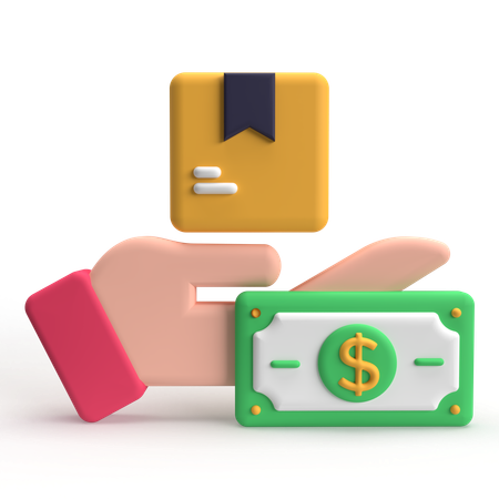 Paiement à la livraison  3D Icon