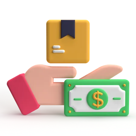 Paiement à la livraison  3D Icon