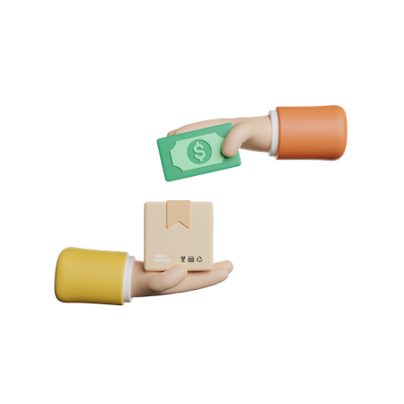 Paiement à la livraison  3D Icon