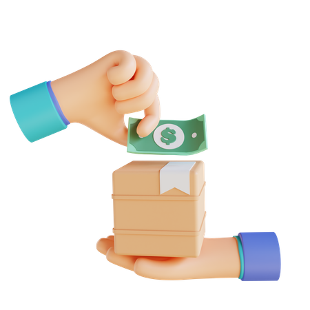 Paiement à la livraison  3D Icon