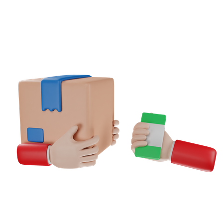 Paiement à la livraison  3D Icon