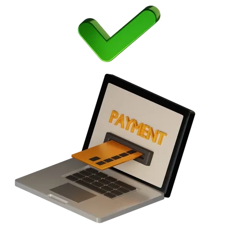 Paiement approuvé  3D Icon