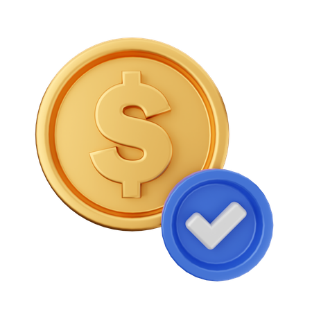 Paiement approuvé  3D Icon