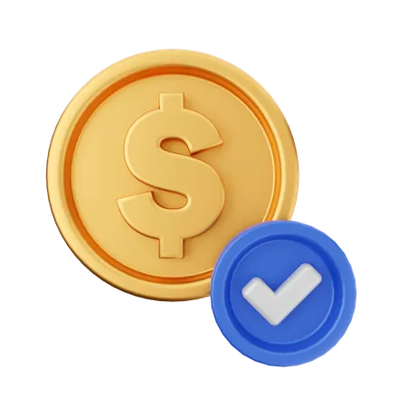 Paiement approuvé  3D Icon