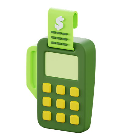 Paiement au guichet automatique  3D Icon