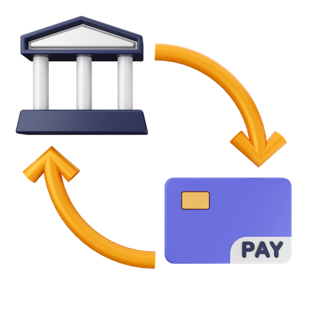 Paiement bancaire  3D Icon