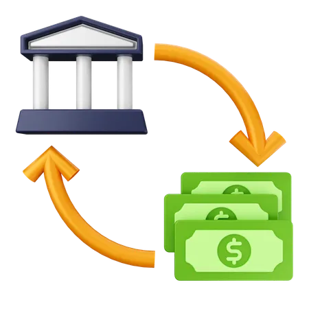 Paiement bancaire  3D Icon