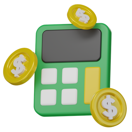 Calcul du paiement  3D Icon