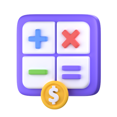 Calcul du paiement  3D Icon