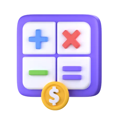 Calcul du paiement  3D Icon