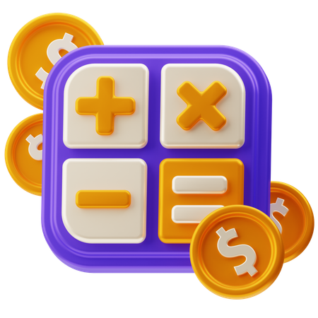 Calcul du paiement  3D Icon