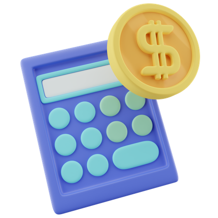 Calcul du paiement  3D Icon