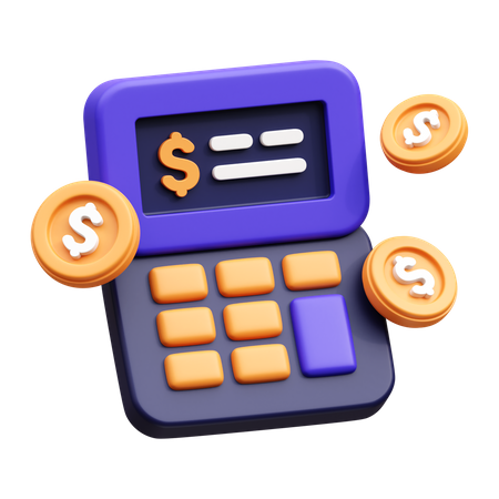 Calcul du paiement  3D Icon