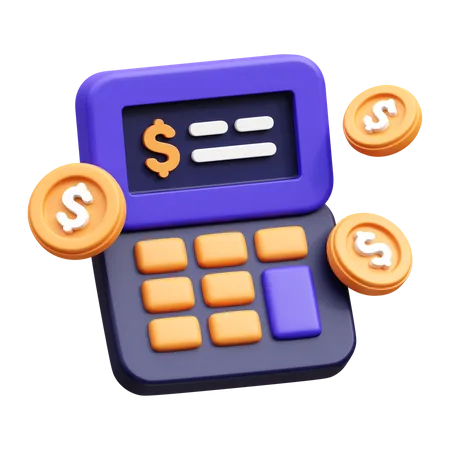 Calcul du paiement  3D Icon