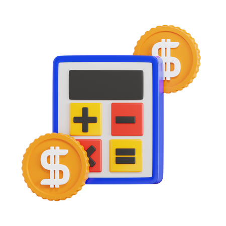 Calcul du paiement  3D Icon