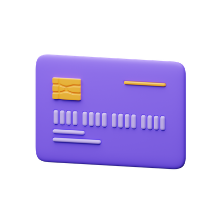 Carte de paiement  3D Icon