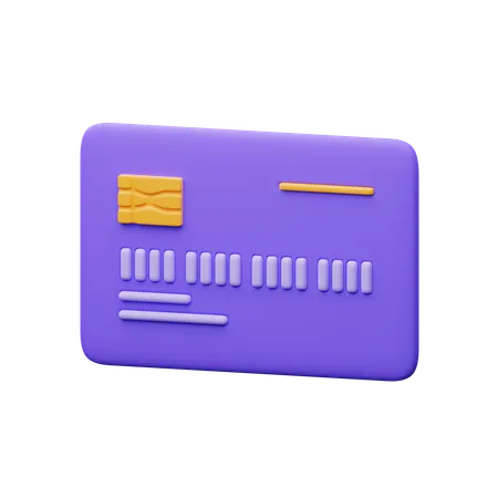 Carte de paiement  3D Icon