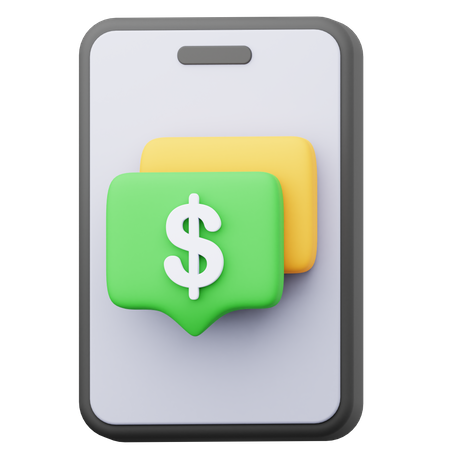 Chat de paiement  3D Icon