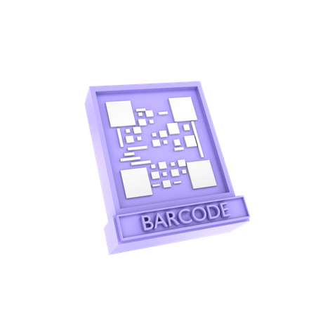 Code-barres de paiement  3D Icon