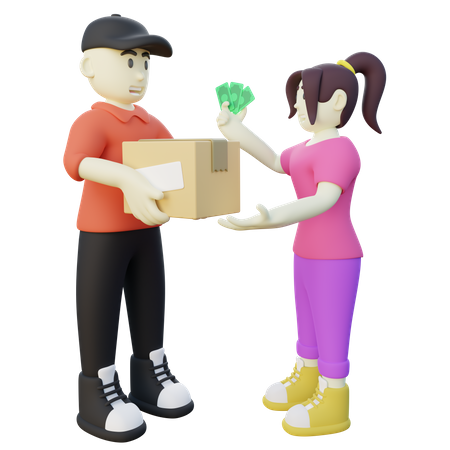 Paiement contre remboursement  3D Icon