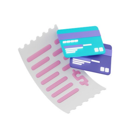 Paiement de factures  3D Icon