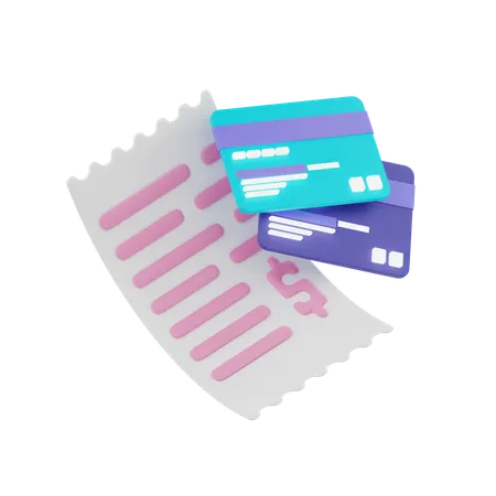 Paiement de factures  3D Icon