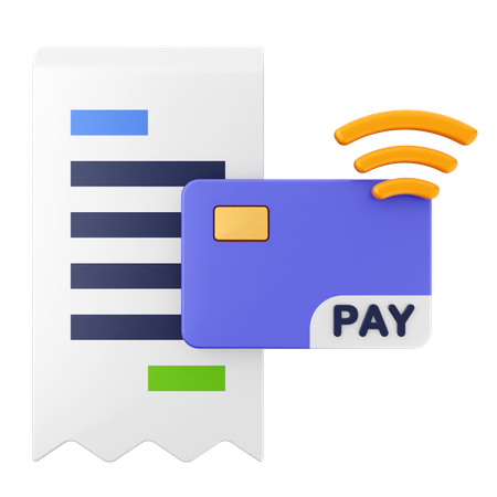 Paiement de factures  3D Icon