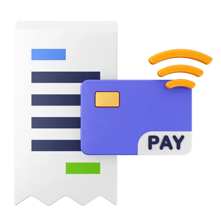 Paiement de factures  3D Icon