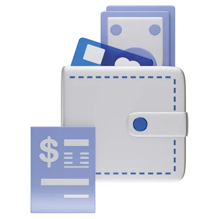 Paiement de factures  3D Icon
