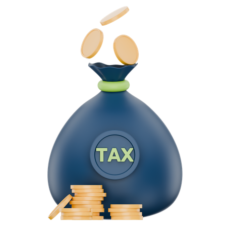 Paiement de l'impôt  3D Icon