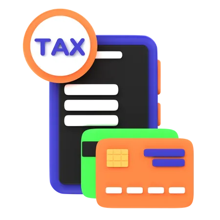 Paiement de l'impôt  3D Icon