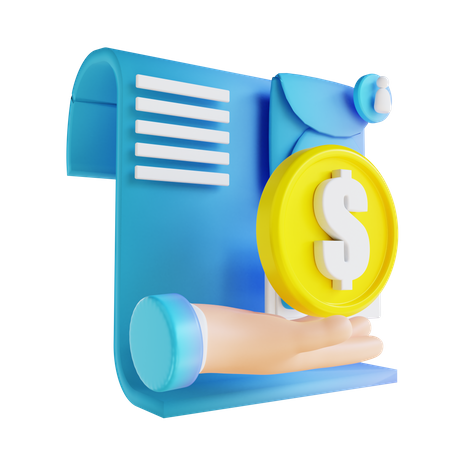 Paiement du salaire  3D Icon