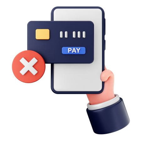 Échec de paiement  3D Icon