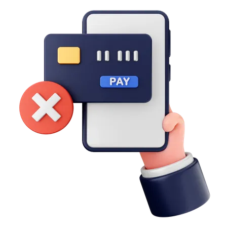 Échec de paiement  3D Icon