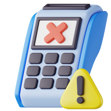 Paiement échoué  3D Icon